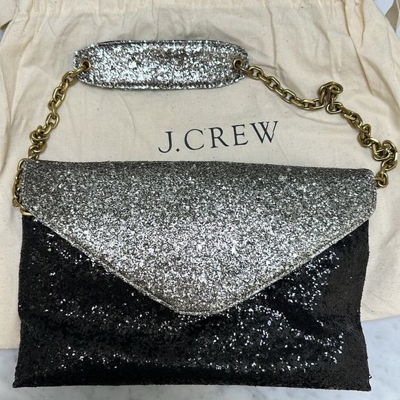 Jcrew Sequined Clutch with Optional Chain Strap - Picture 3 of 5